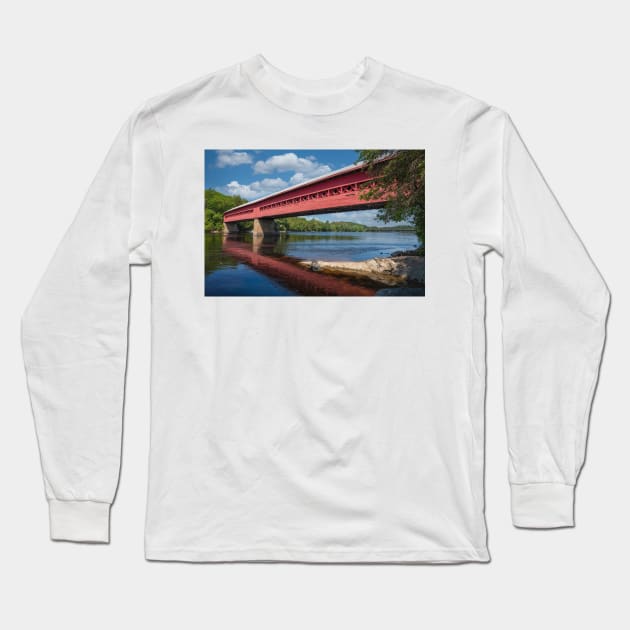 Covered Bridge Long Sleeve T-Shirt by Eunice1